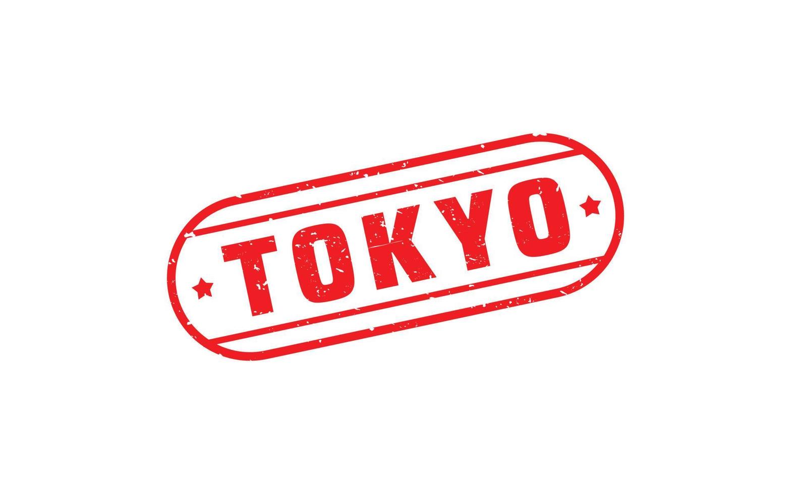 TOKYO JAPAN rubber stamp with grunge style on white background vector