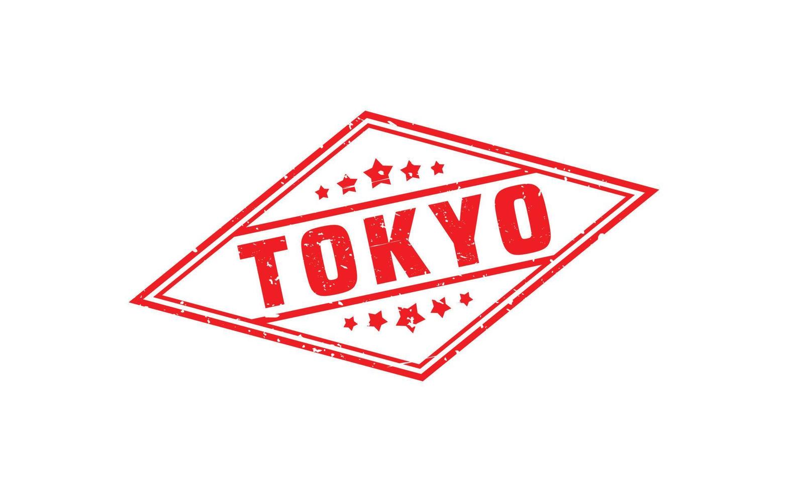 TOKYO JAPAN rubber stamp with grunge style on white background vector