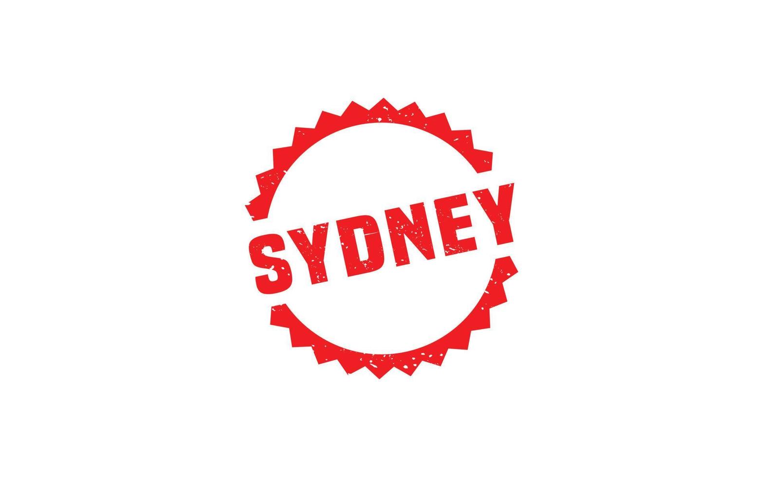 SYDNEY AUSTRALIA rubber stamp with grunge style on white background vector