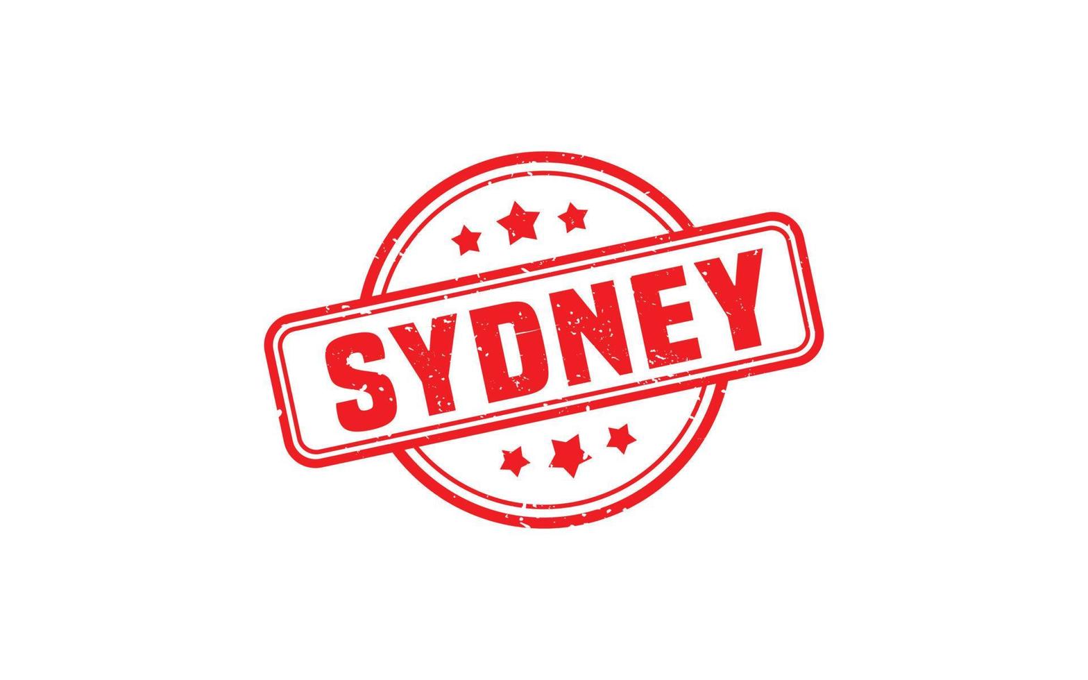 SYDNEY AUSTRALIA rubber stamp with grunge style on white background vector