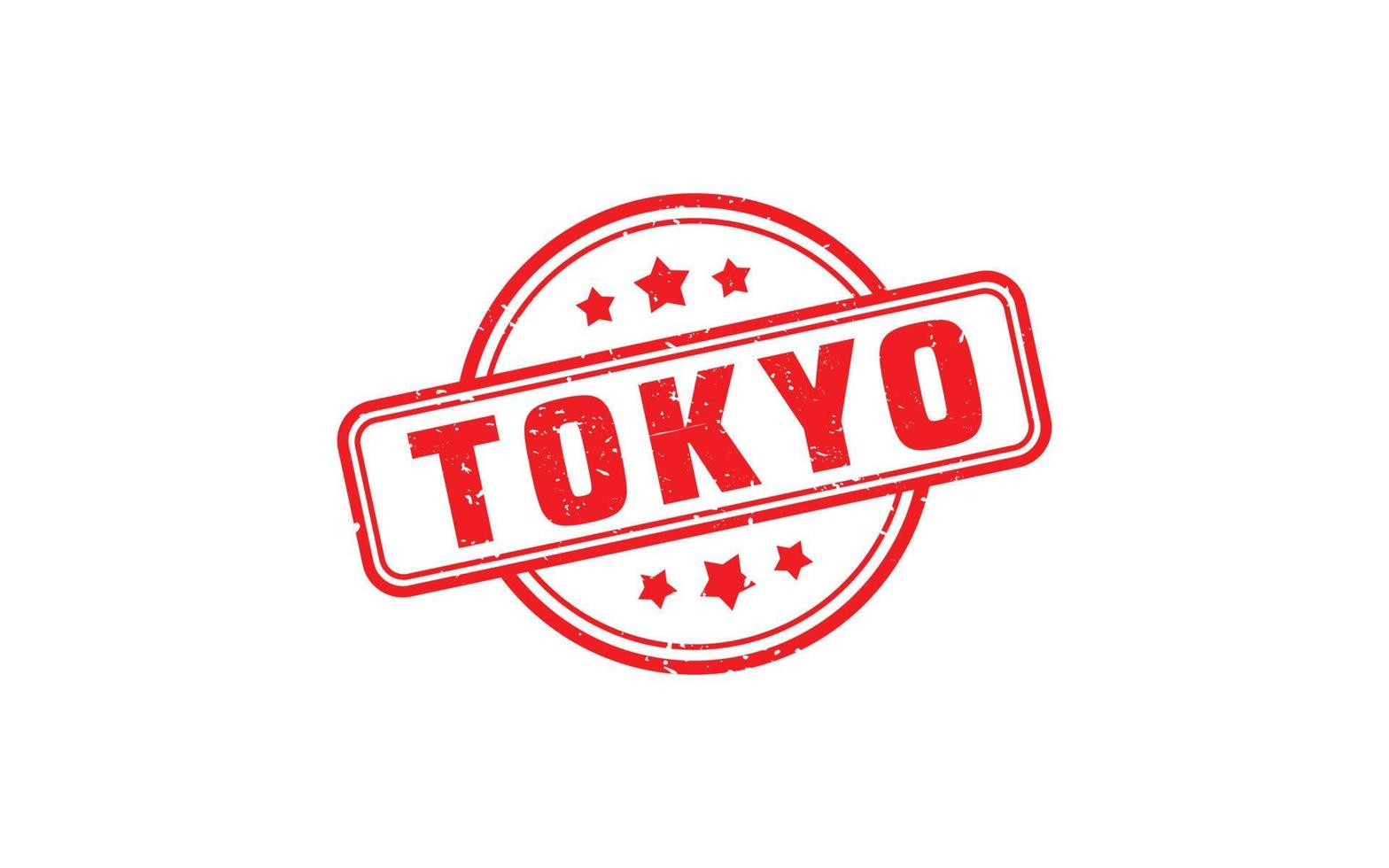 TOKYO JAPAN rubber stamp with grunge style on white background vector