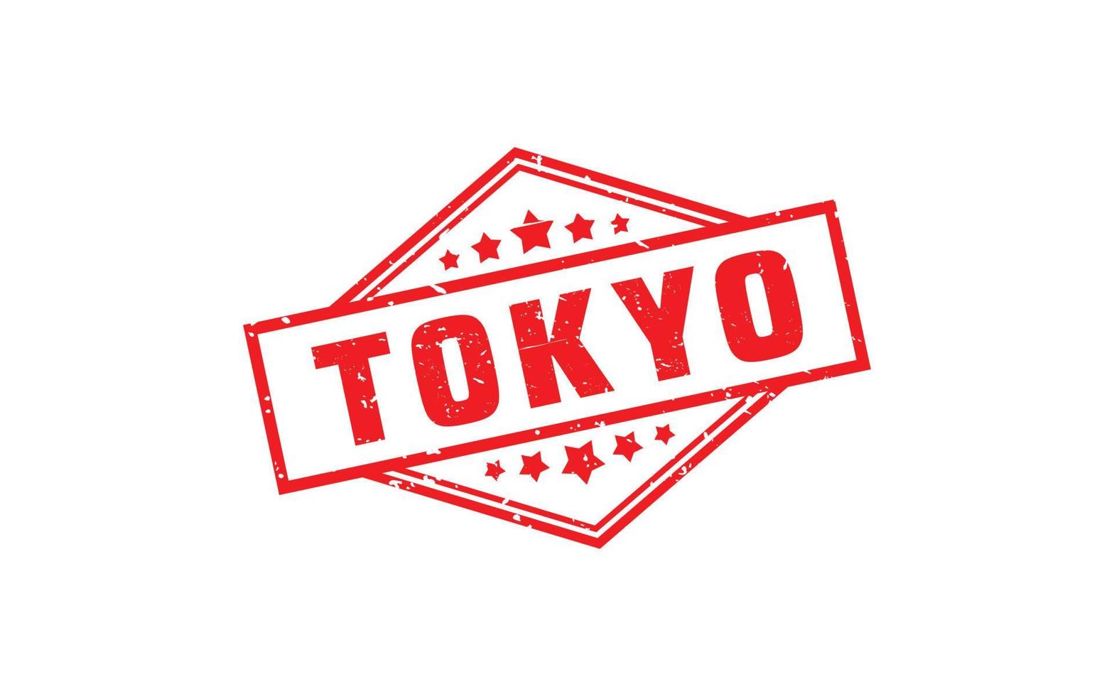 TOKYO JAPAN rubber stamp with grunge style on white background vector