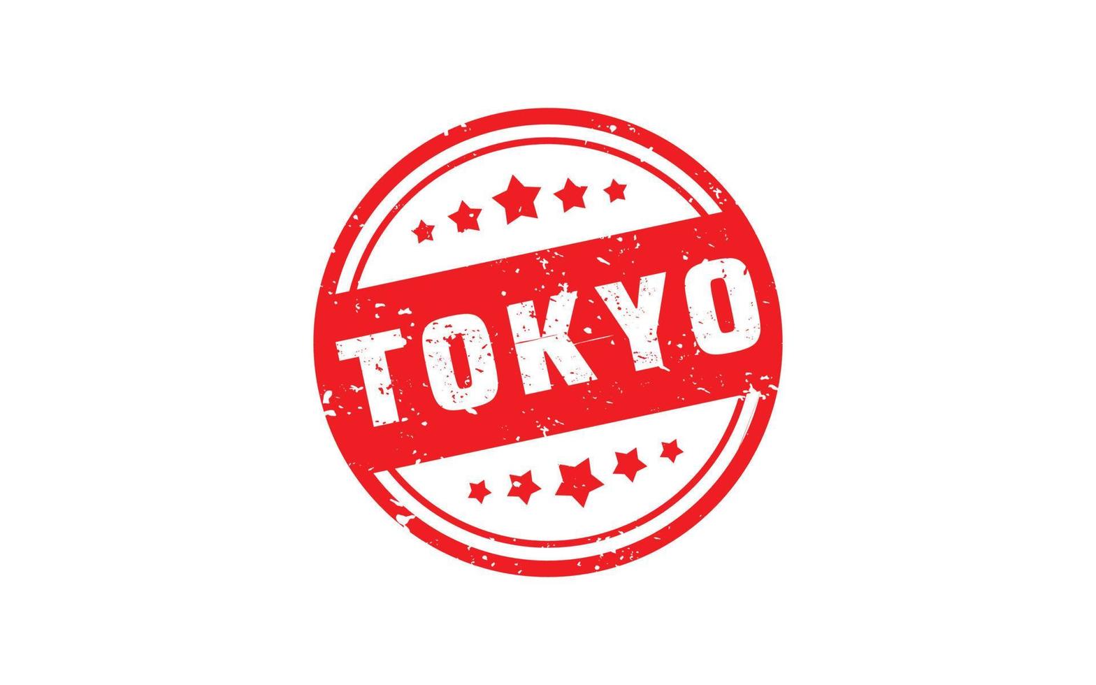 TOKYO JAPAN rubber stamp with grunge style on white background vector