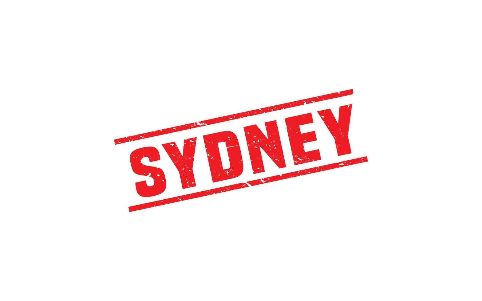 sello de goma de sydney australia con estilo grunge sobre fondo blanco vector