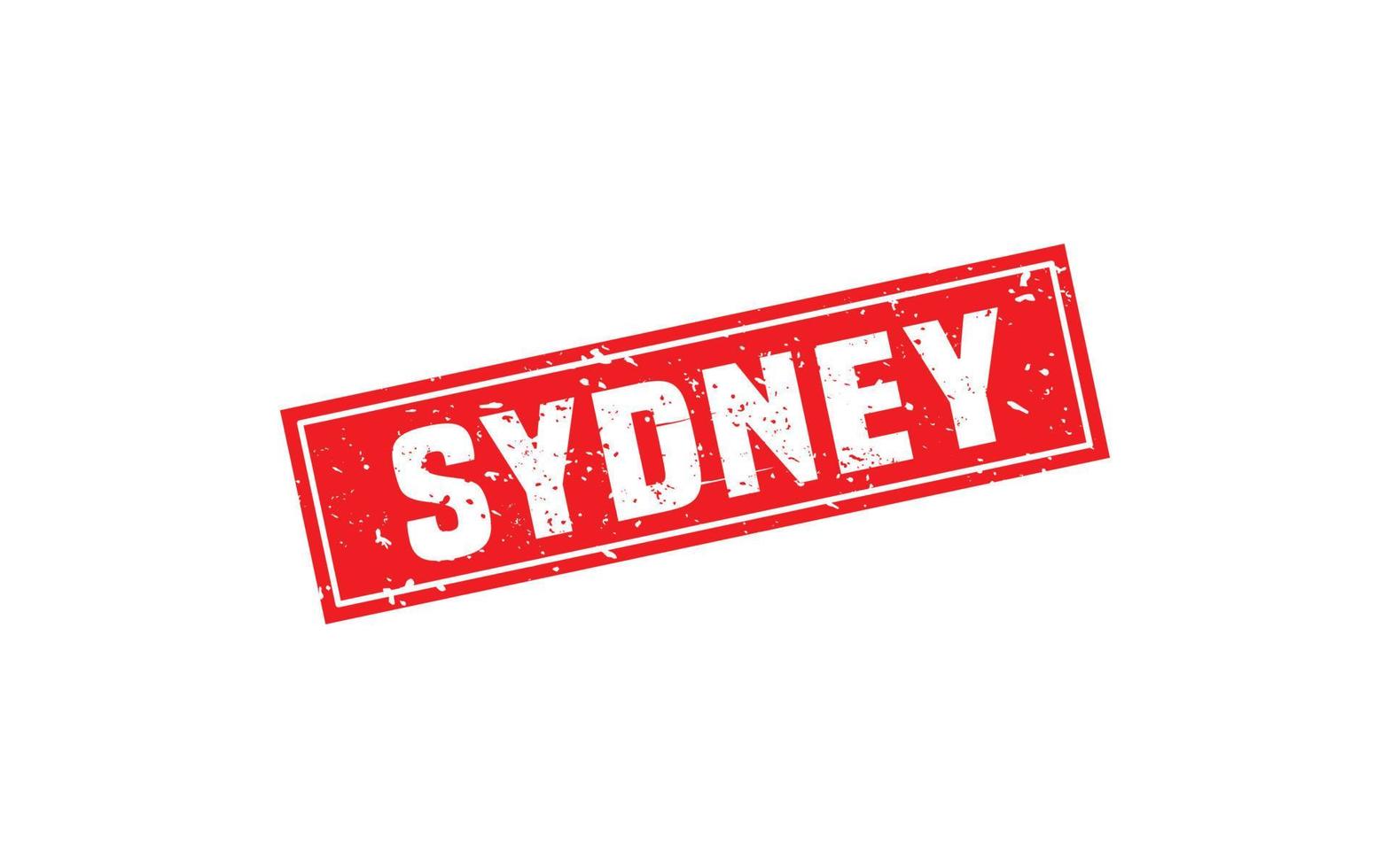 SYDNEY AUSTRALIA rubber stamp with grunge style on white background vector