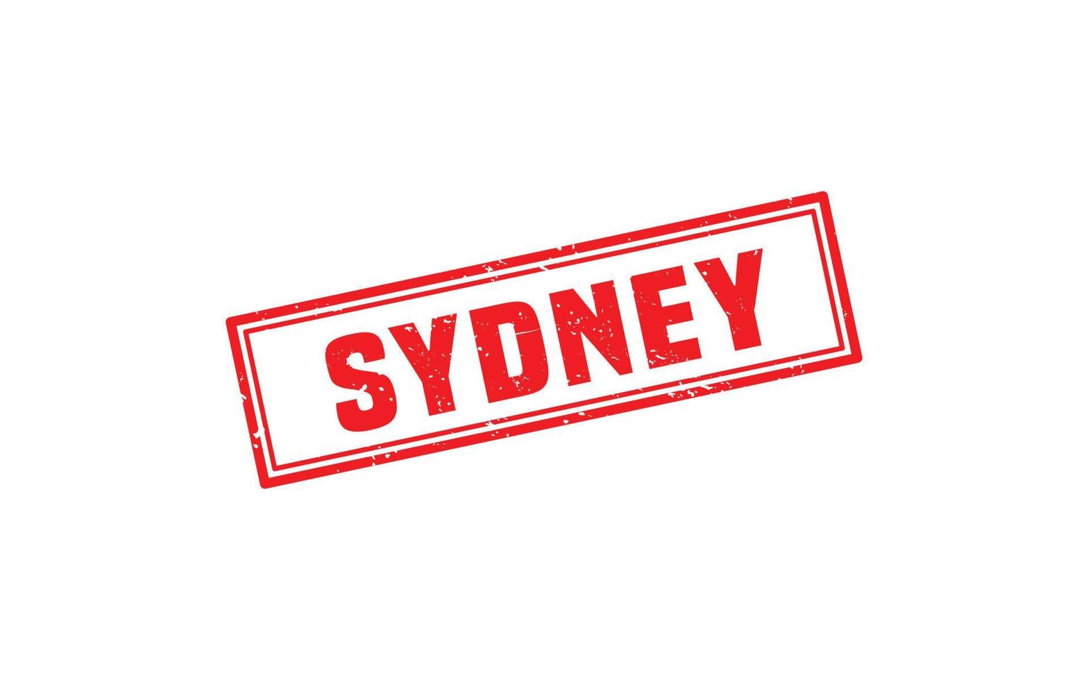 SYDNEY AUSTRALIA rubber stamp with grunge style on white background vector