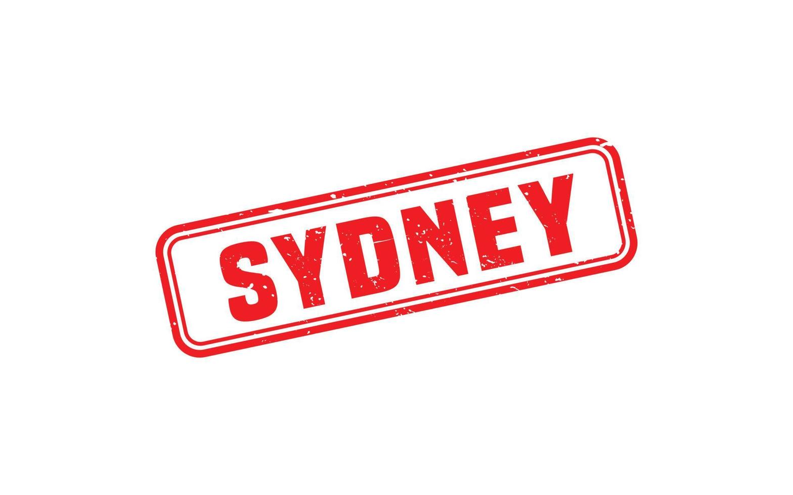 sello de goma de sydney australia con estilo grunge sobre fondo blanco vector
