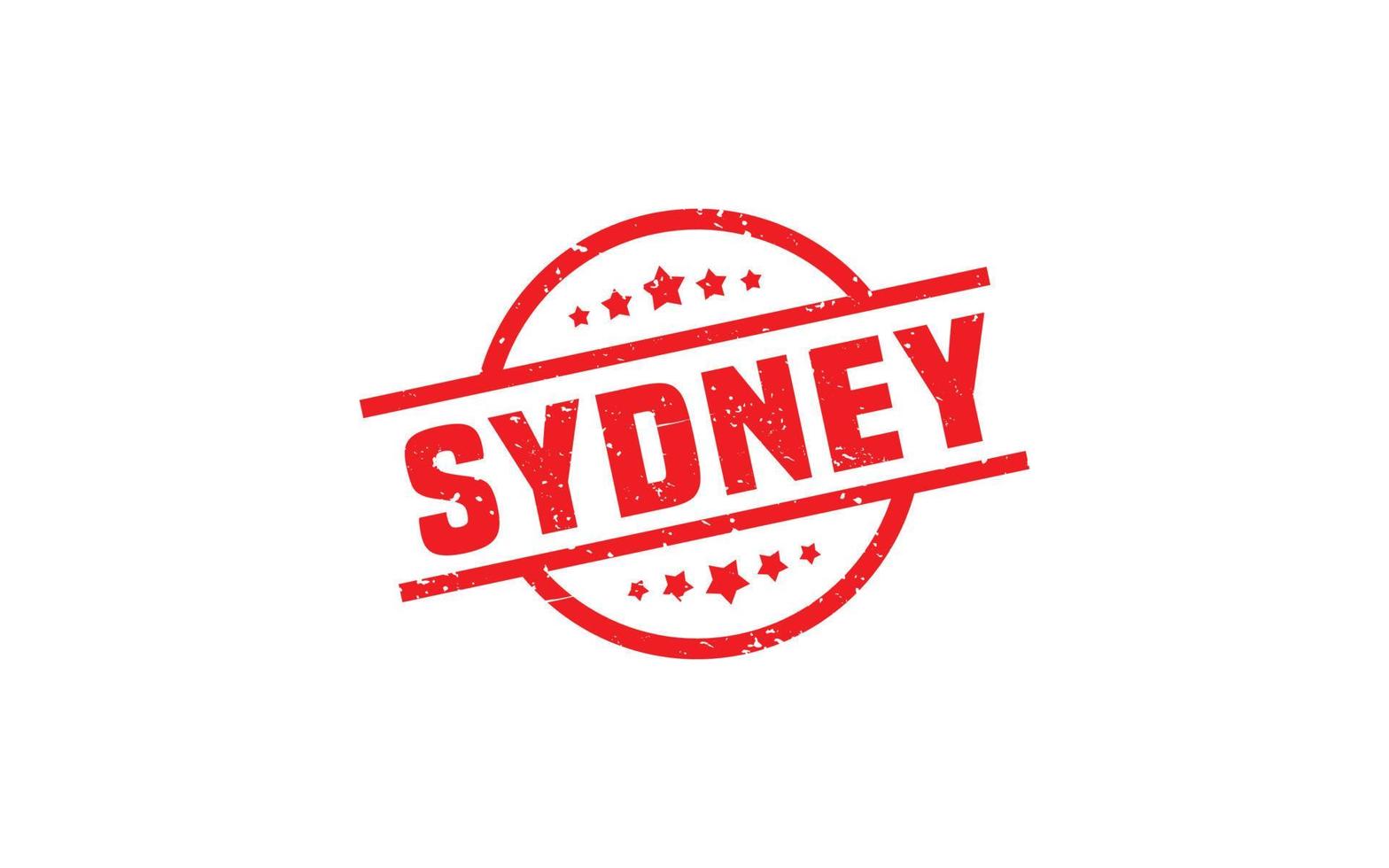 SYDNEY AUSTRALIA rubber stamp with grunge style on white background vector