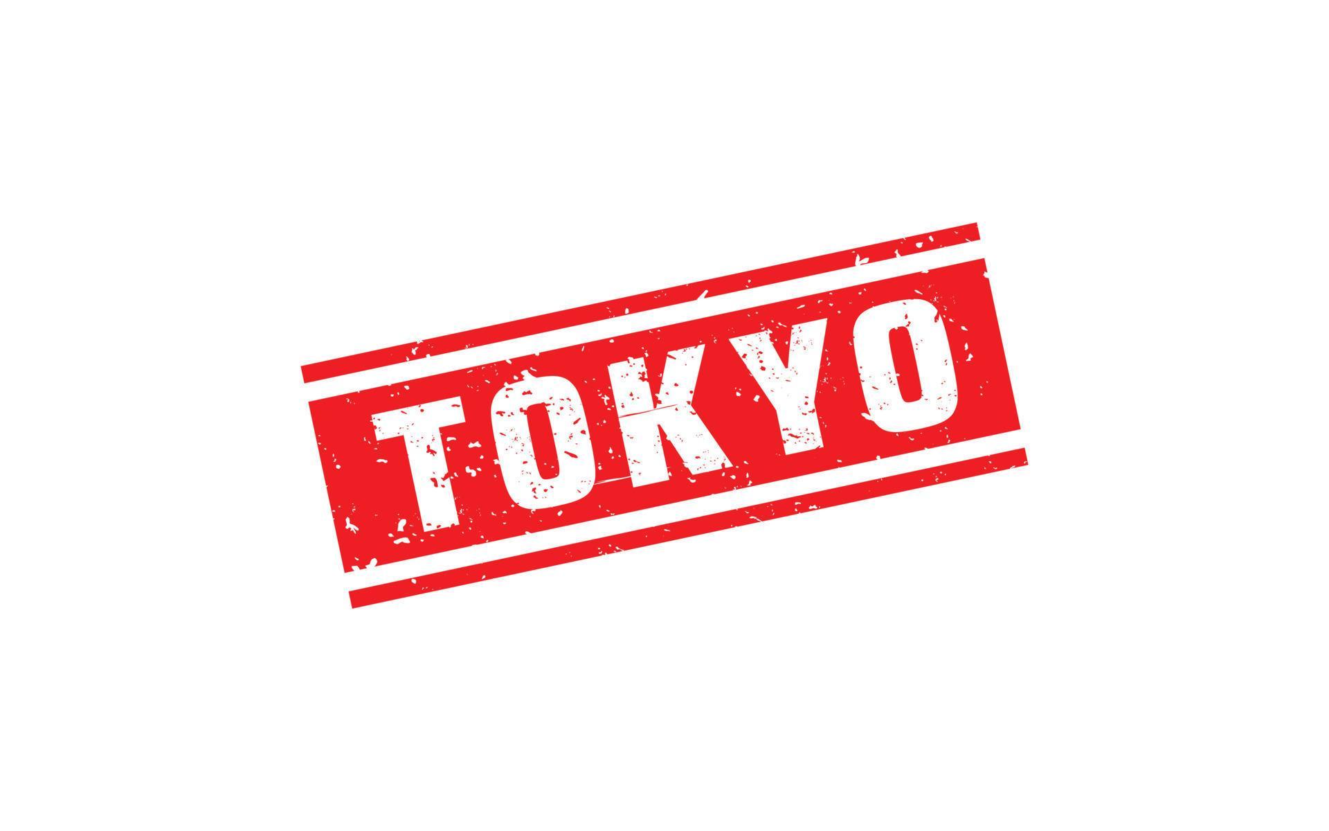 TOKYO JAPAN rubber stamp with grunge style on white background 15020252