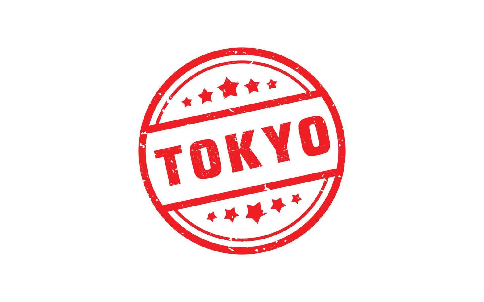TOKYO JAPAN rubber stamp with grunge style on white background vector