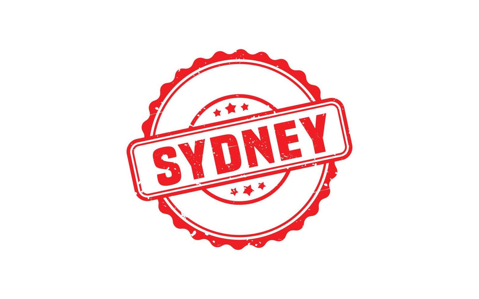 SYDNEY AUSTRALIA rubber stamp with grunge style on white background vector