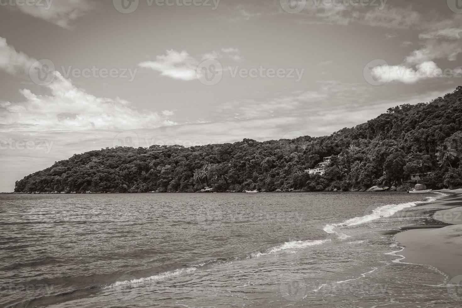 Big tropical island Ilha Grande Praia de Palmas beach Brazil. photo