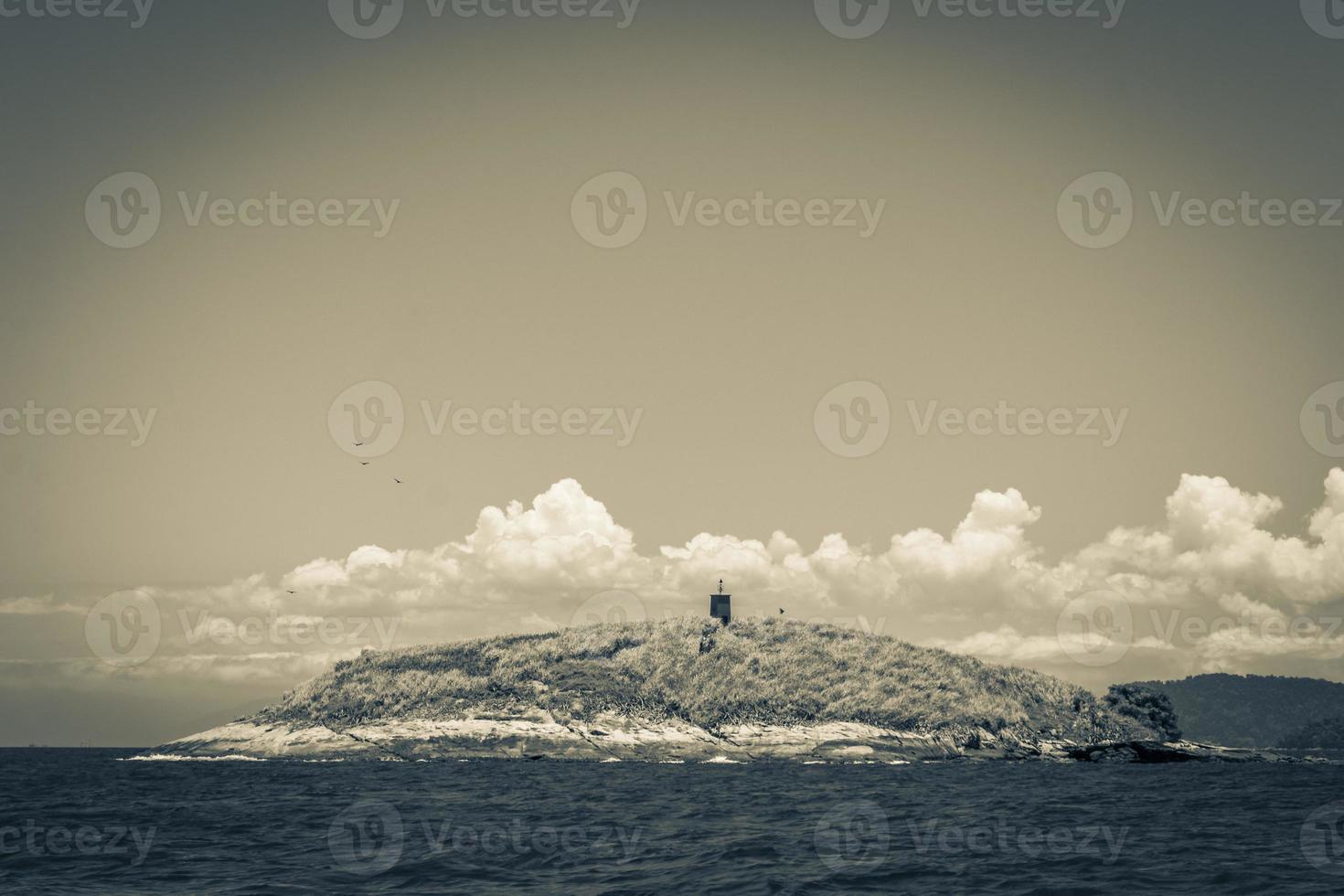 Panorama of tropical islands Ilha Grande Angra dos Reis Brazil. photo