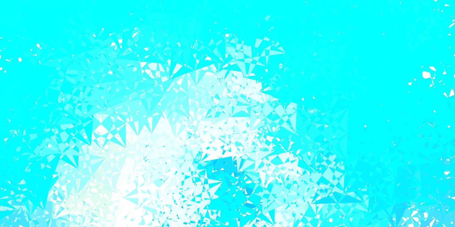 Light blue, yellow vector background with triangles.
