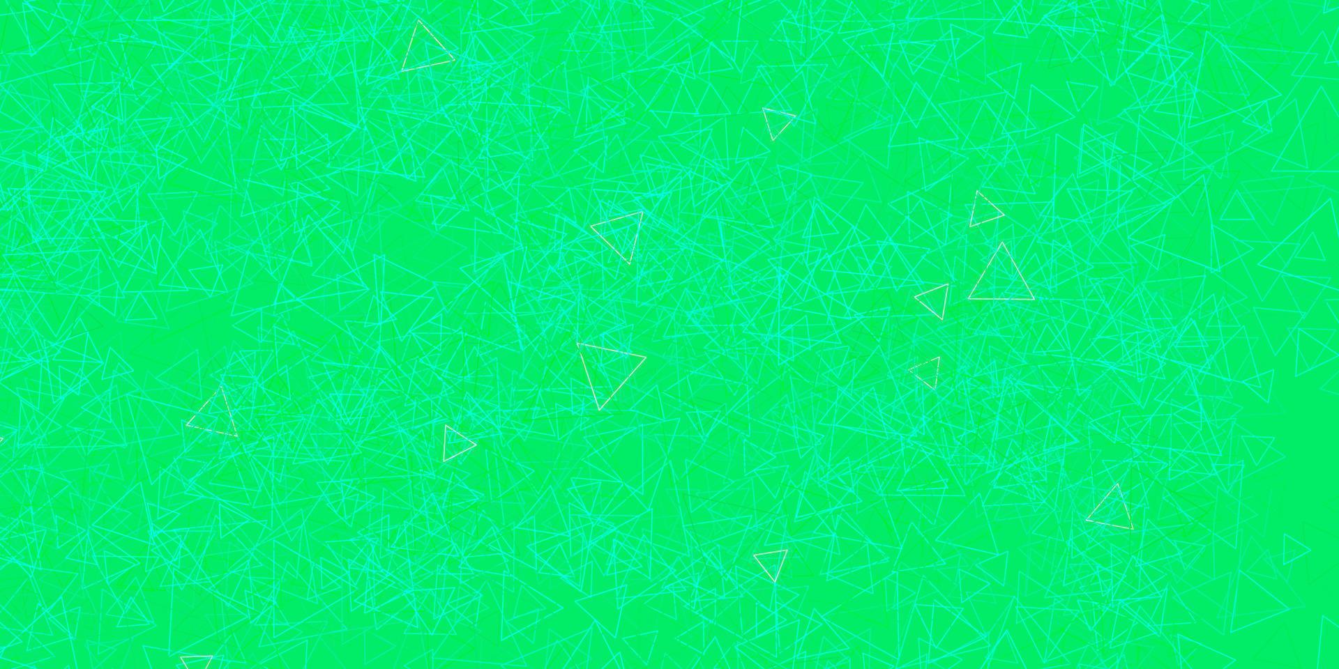 Light Green vector layout with triangle forms.