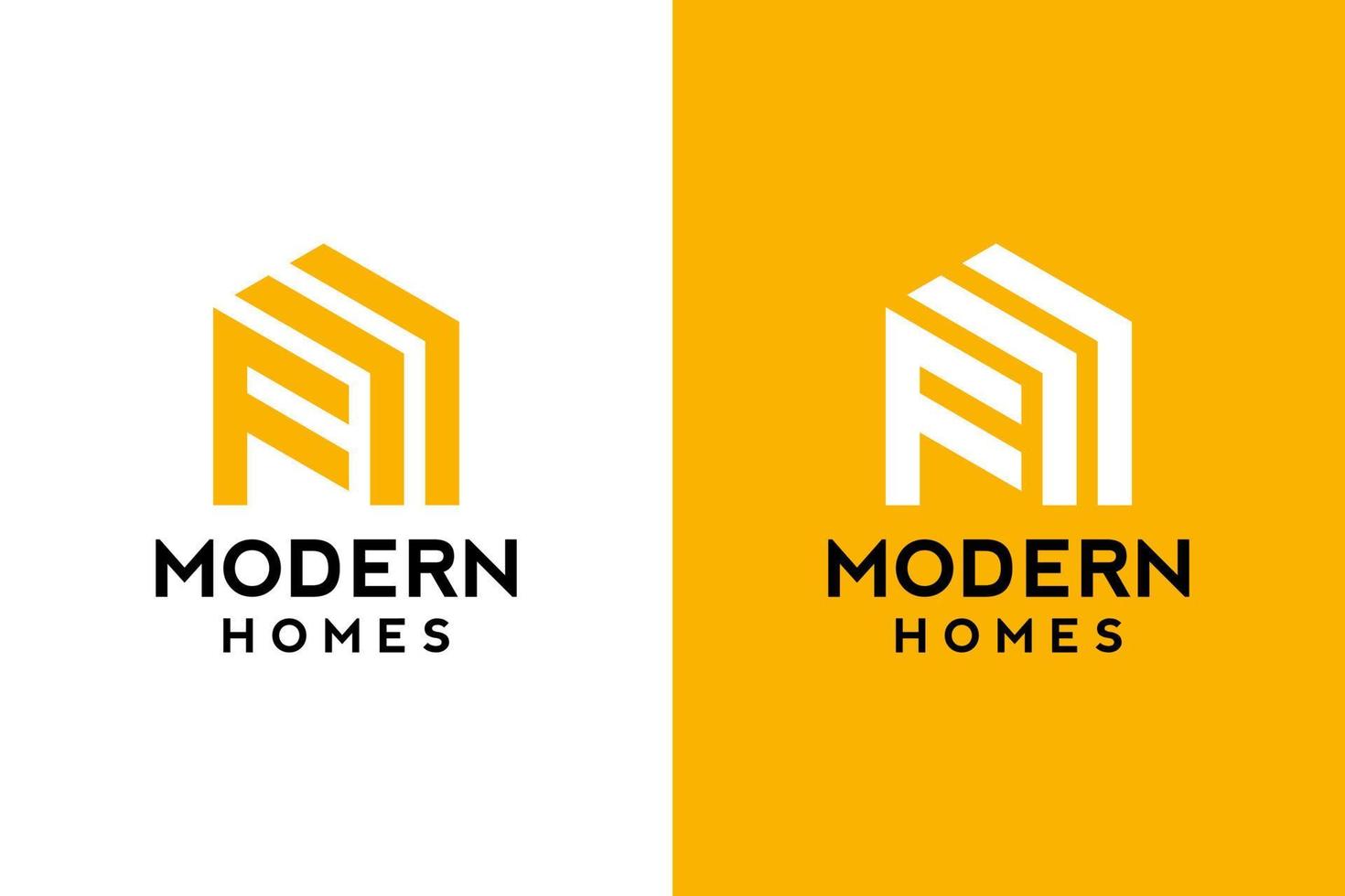 Logo design of F in vector for construction, home, real estate, building, property. Minimal awesome trendy professional logo design template on double background.
