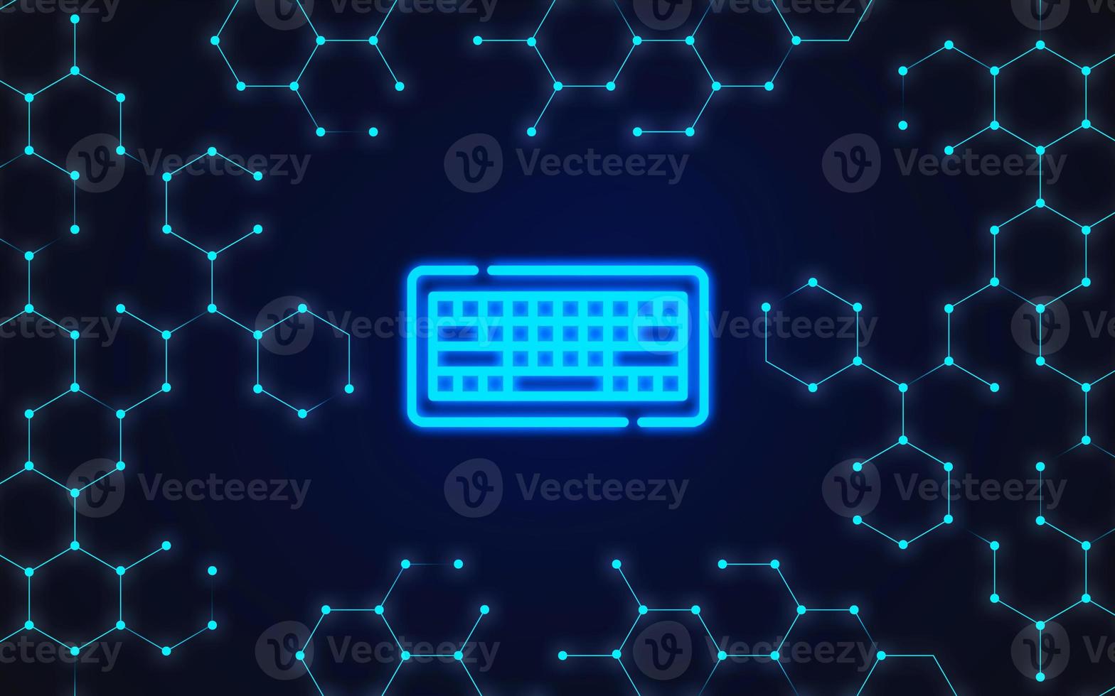Work on the Internet. A modern approach to remote work and coding. Keyboard symbol. photo