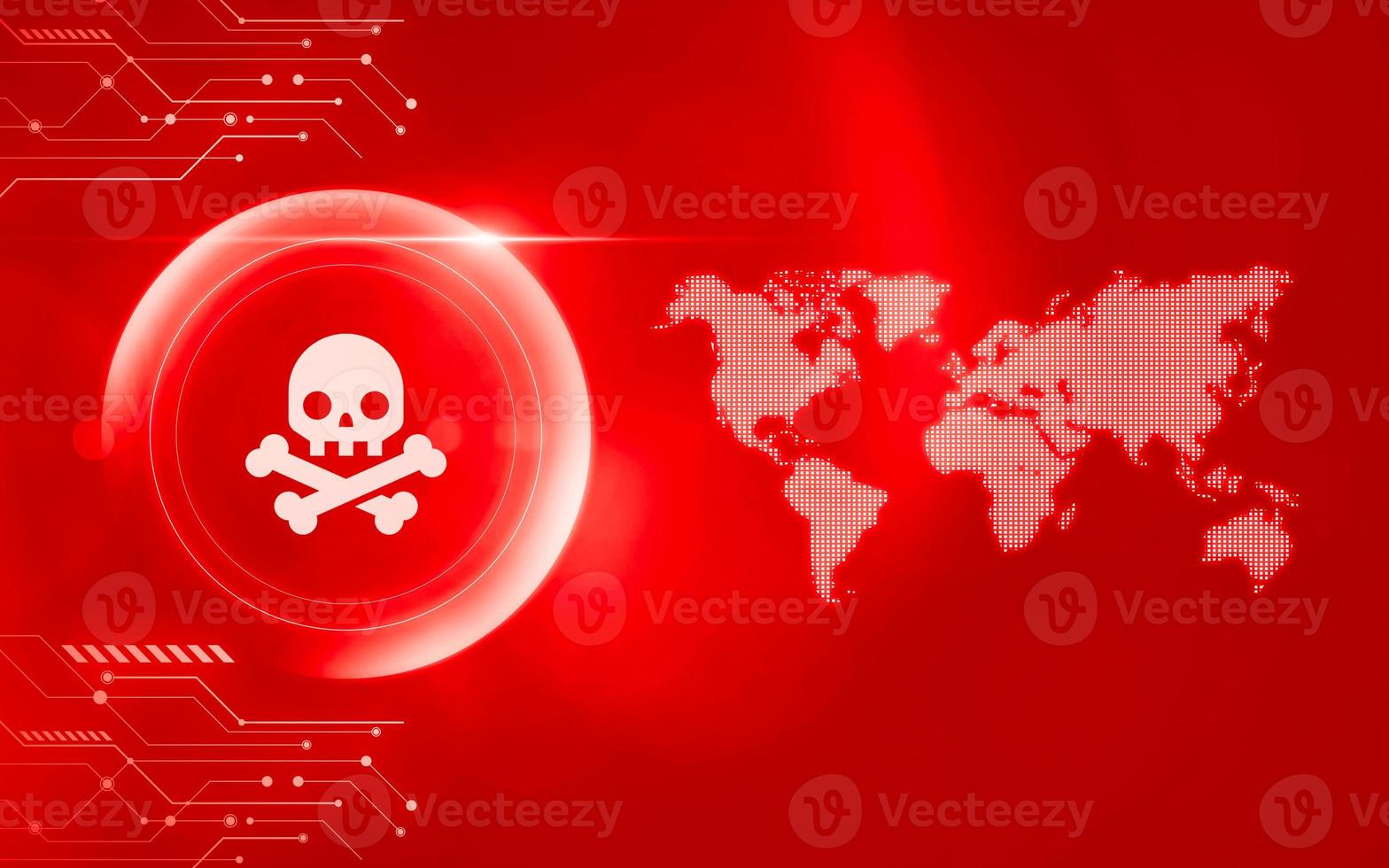 Dangerous corners of the Internet. High risk of hacker attacks. photo