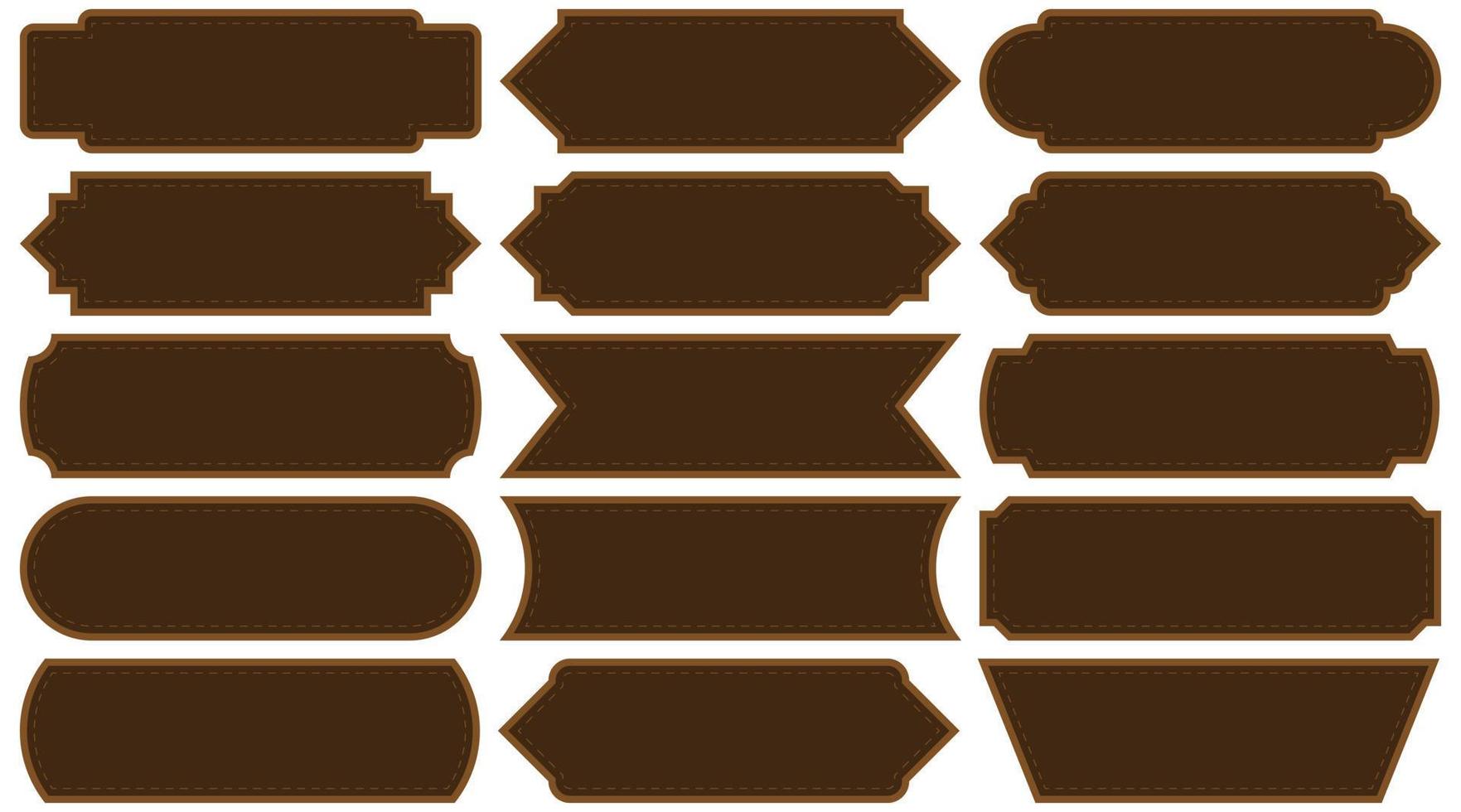 Brown vintage label. Vintage frame. vector