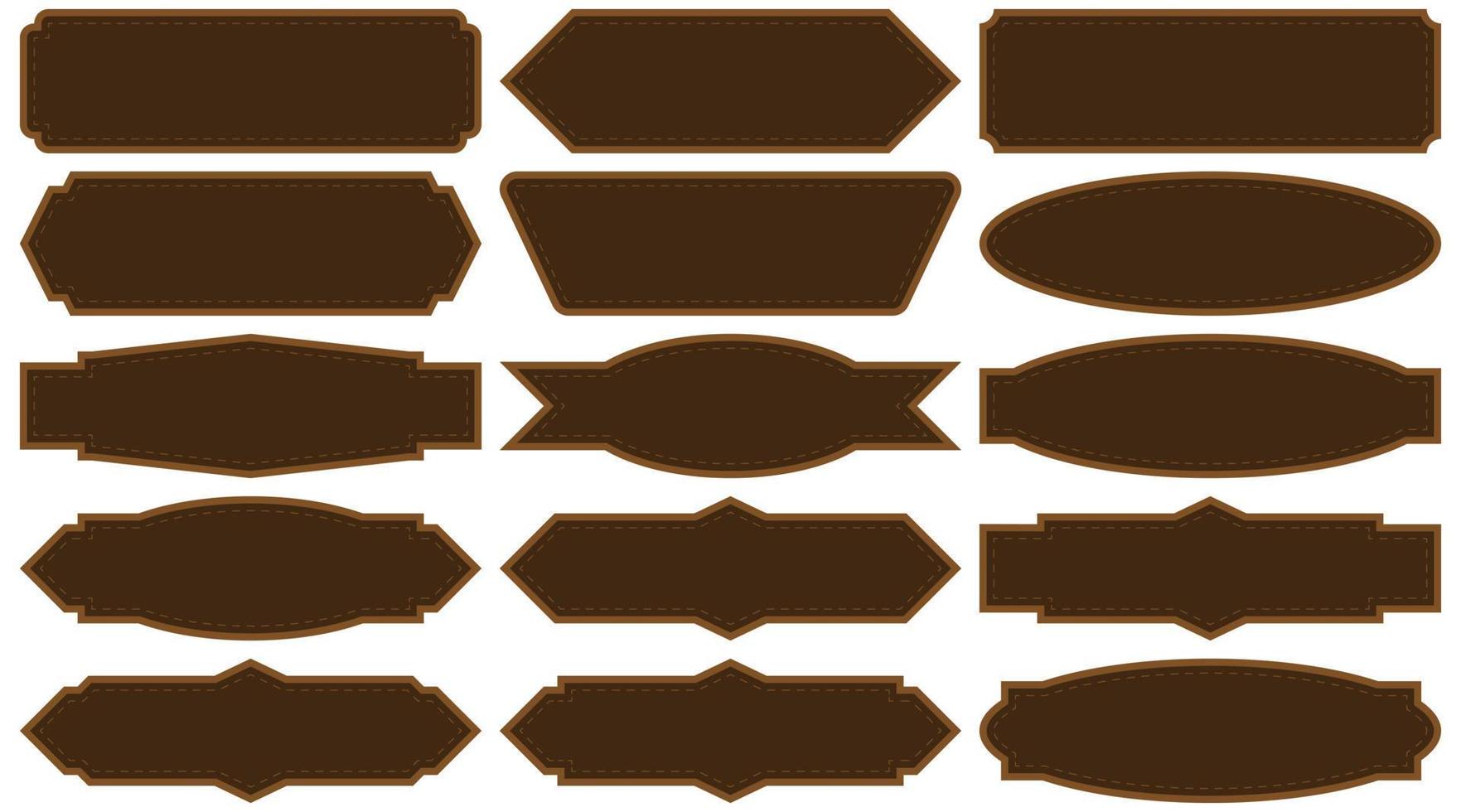 Brown vintage label. Vintage frame. vector