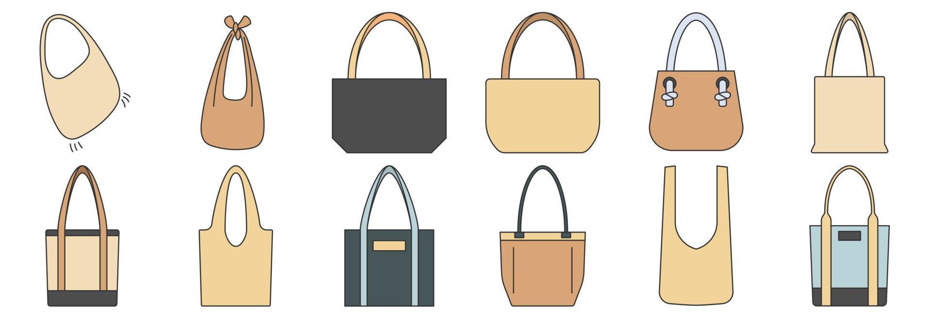Tote bag element design. vector