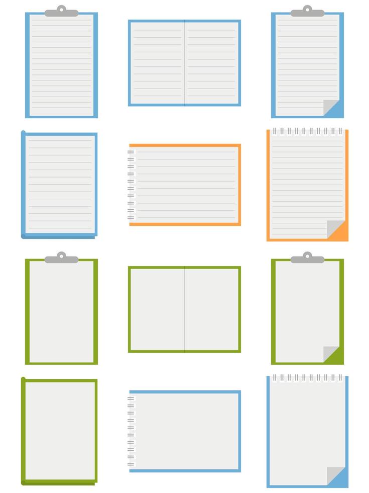 diseño de elementos de cuaderno. icono de cuaderno. vector