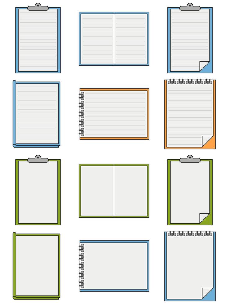 Notebook element design. Notebook icon. vector