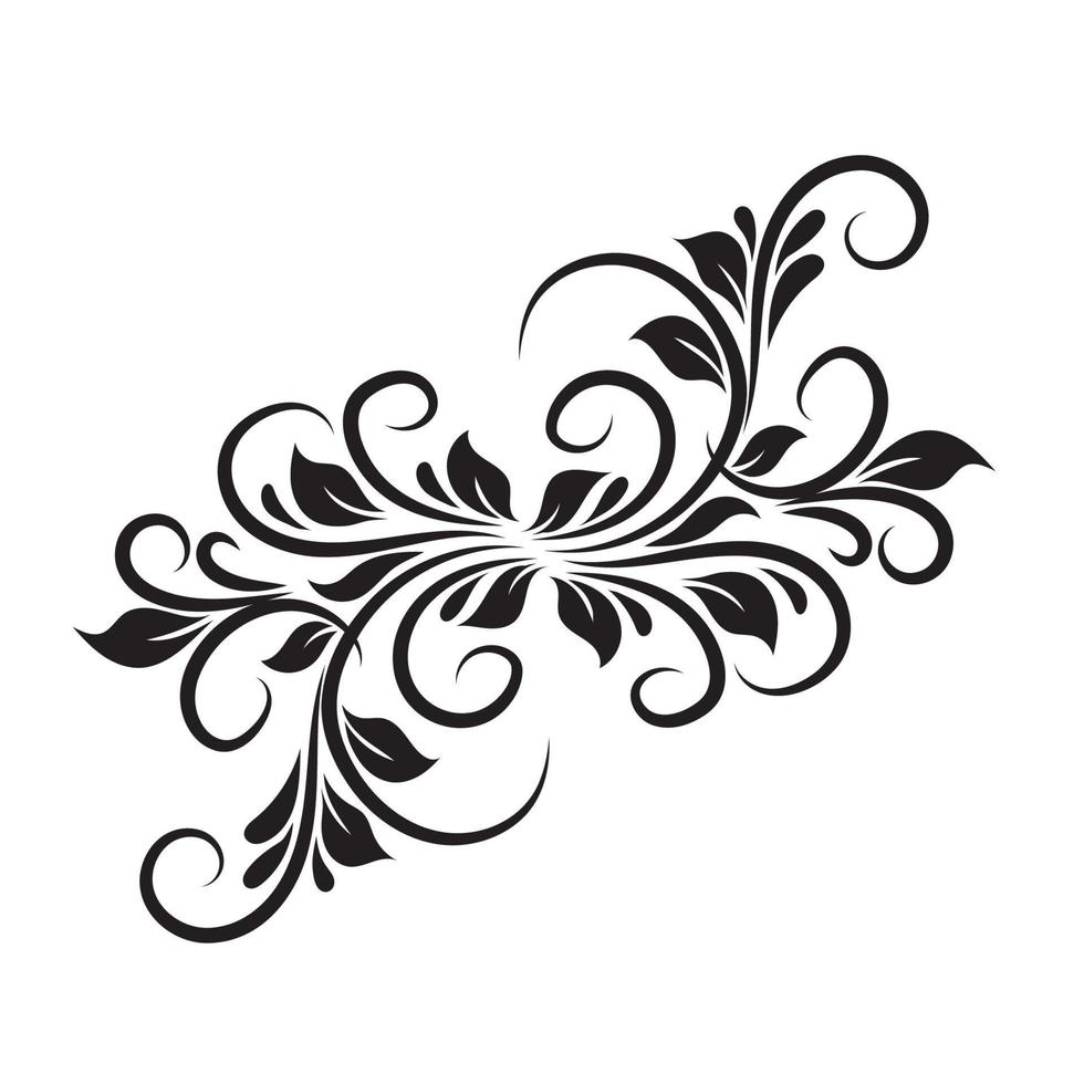 Vector Of Floral Swirl Elements For Design Calligraphic Vignette Vector Of Floral Swirl Elements For Design Calligraphic Vignette