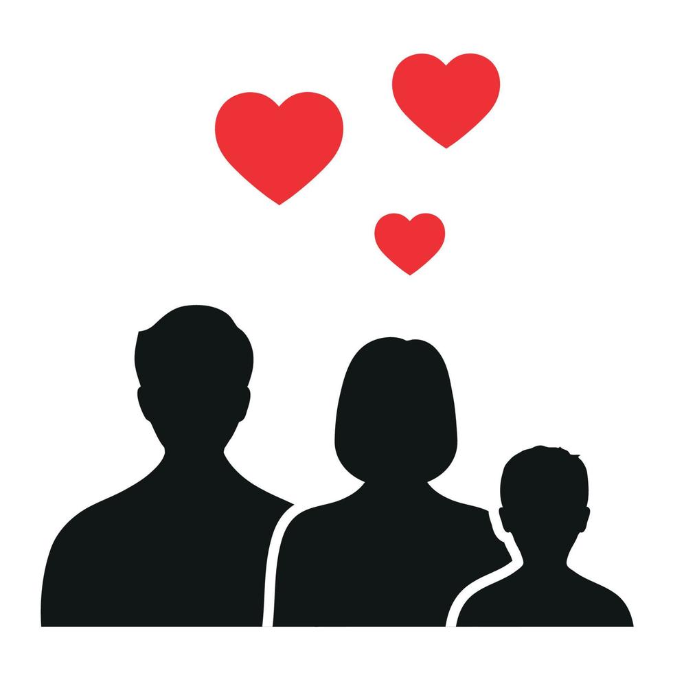 Family love illustration vector