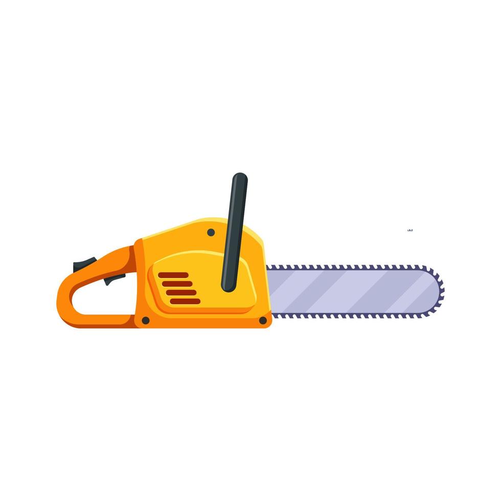Chainsaw isolated on white background vector