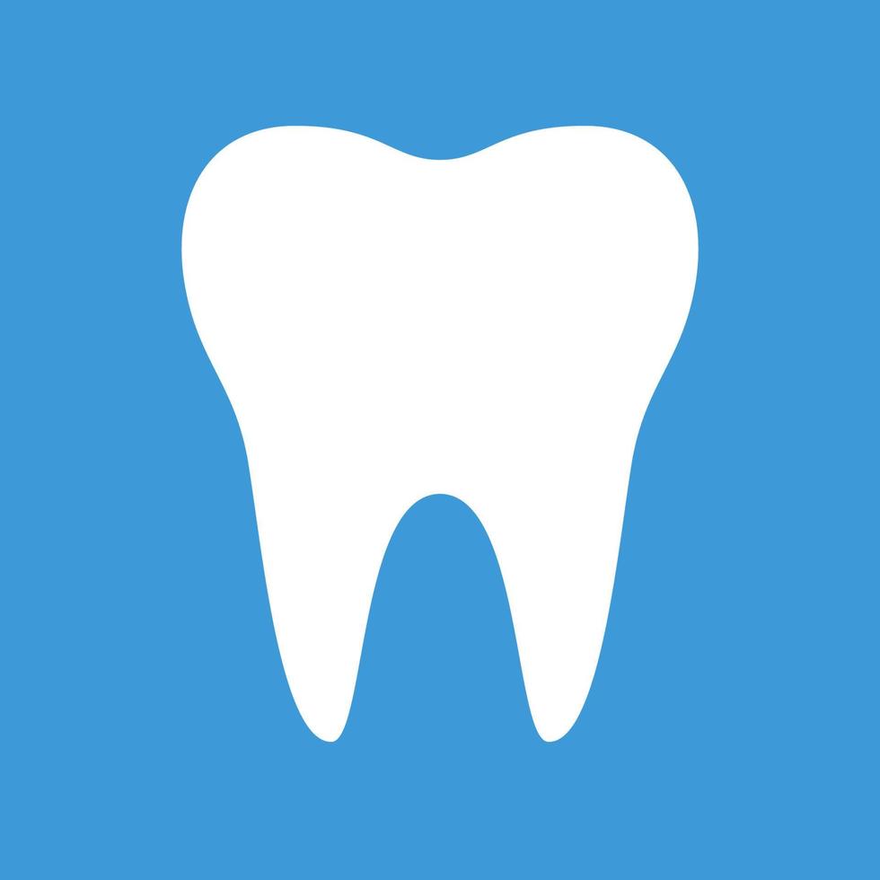 Tooth icon symbol isolated, vector image.