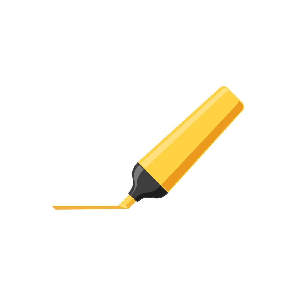 Yellow highlighter vector isolated 15021446 Vector Art at Vecteezy