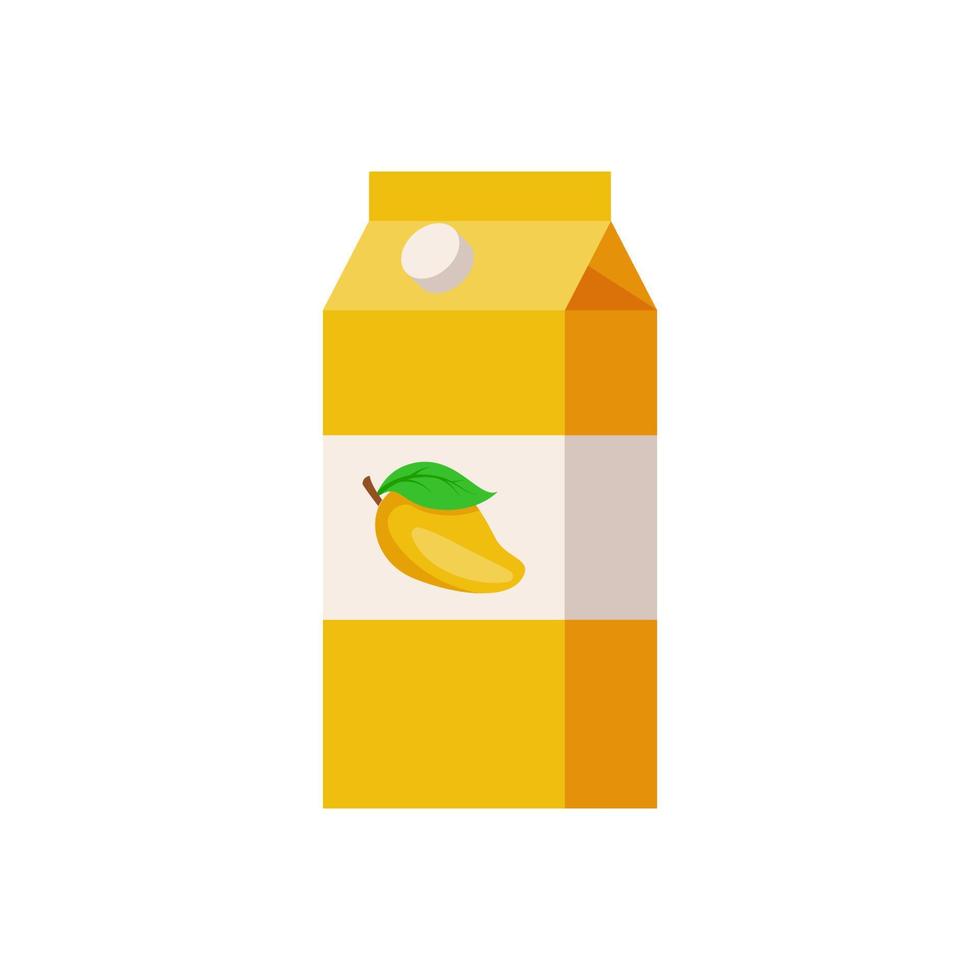 Package mango juice vector