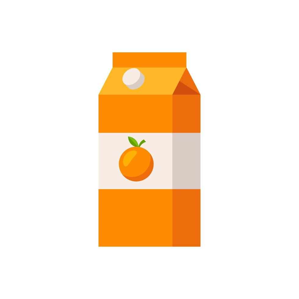 paquete de jugo de naranja vector