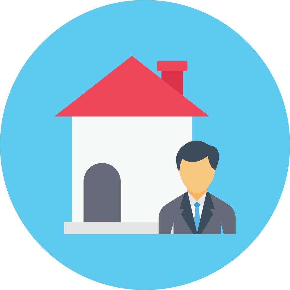 house dealer vector illustration on a background.Premium quality symbols.vector icons for concept and graphic design.