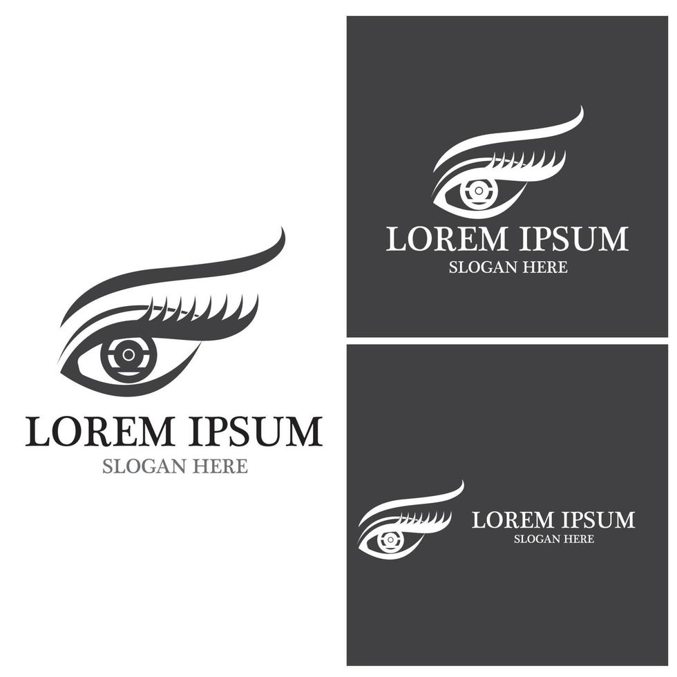 Eye Care vector logo design