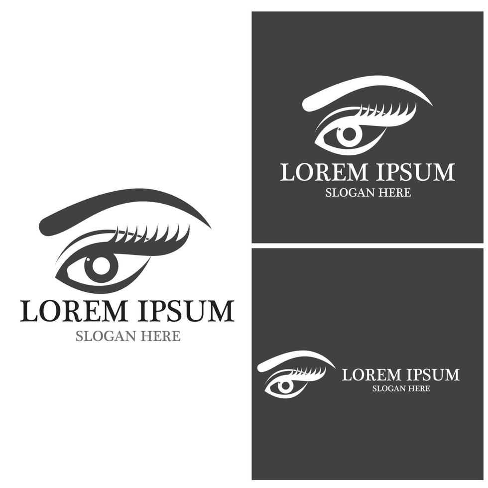 Eye Care vector logo design