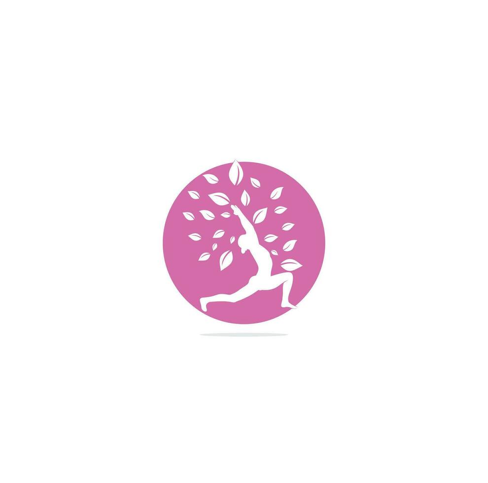 Yoga logo design stock. human meditation in lotus flower vector illustration.Yoga logo design template. Cosmetics icon and Spa logo. Yoga Pose Vector