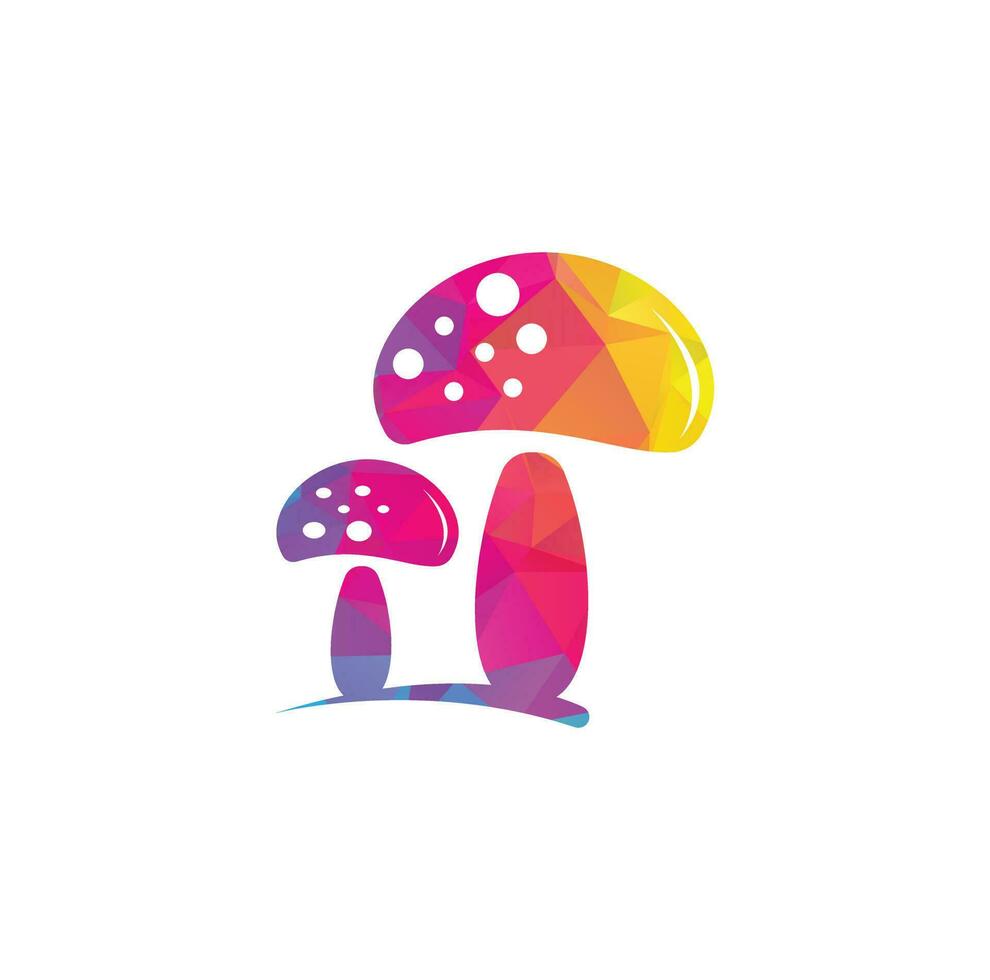 healthy mushroom logo vector template. Mushroom logo.