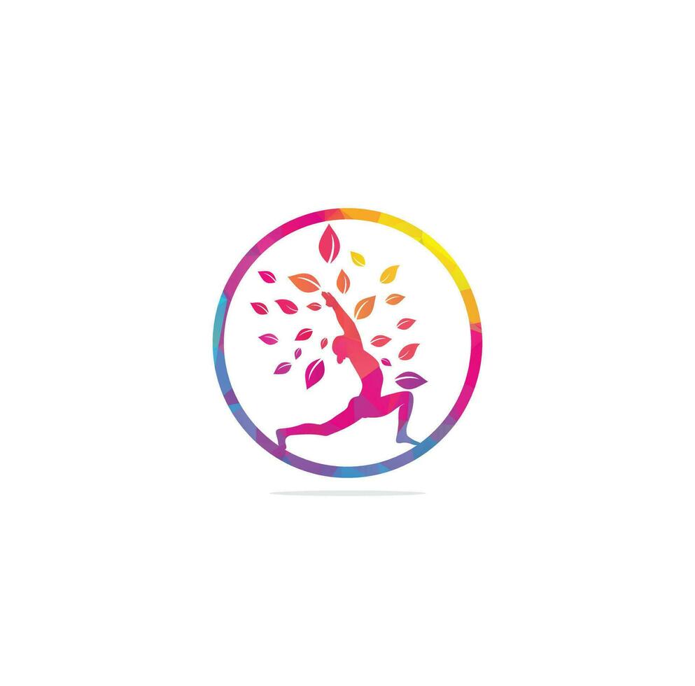 Yoga logo design stock. human meditation in lotus flower vector illustration.Yoga logo design template. Cosmetics icon and Spa logo. Yoga Pose Vector