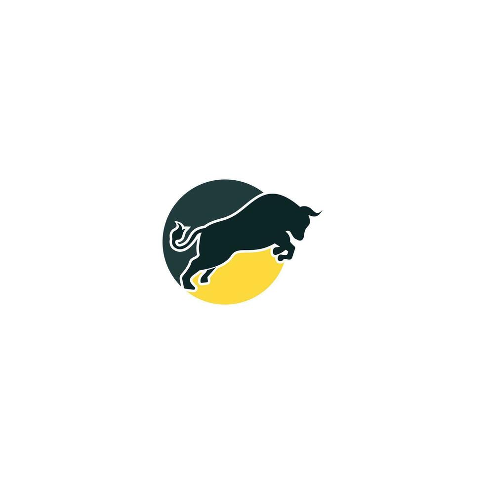 ilustración de icono de vector de plantilla de logotipo de toro. logotipo de toro