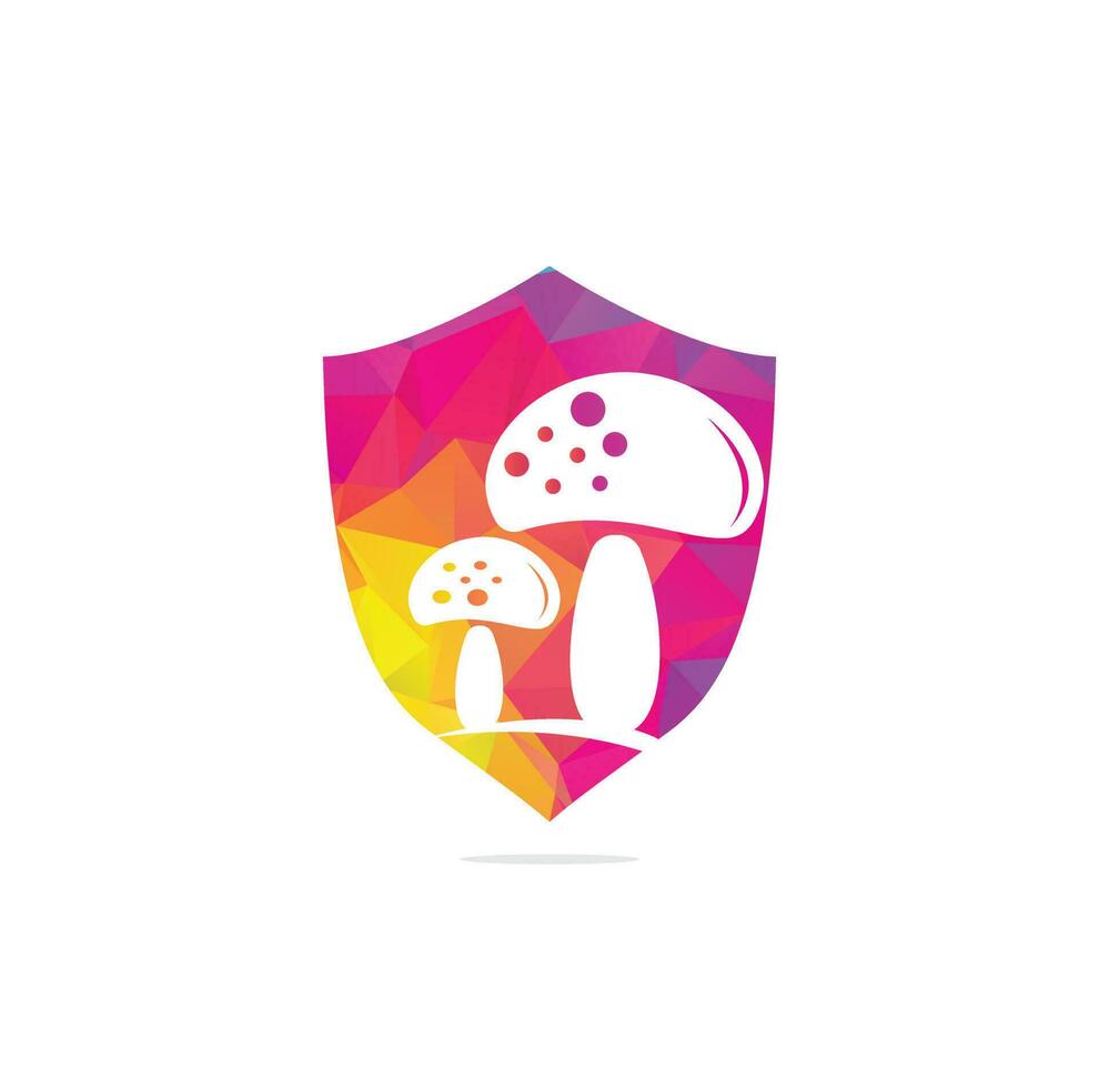 healthy mushroom logo vector template. Mushroom logo.