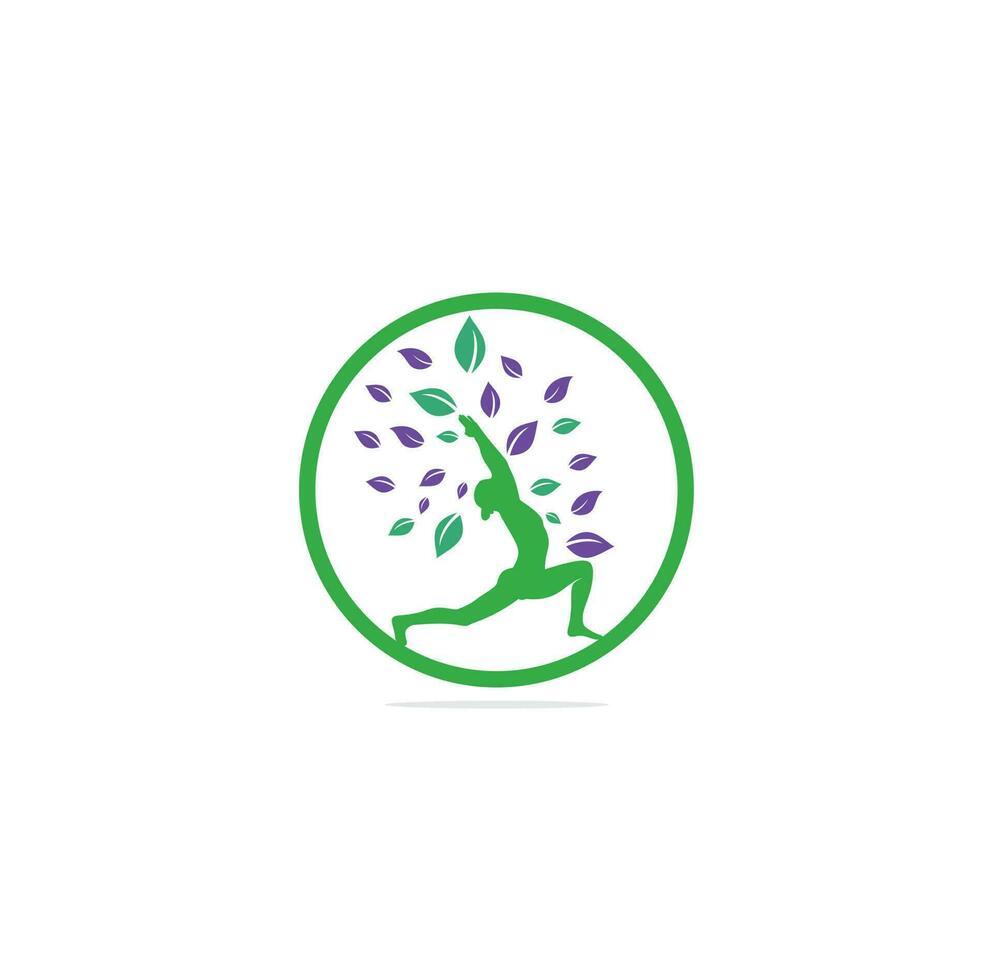 Yoga logo design stock. human meditation in lotus flower vector illustration.Yoga logo design template. Cosmetics icon and Spa logo. Yoga Pose Vector