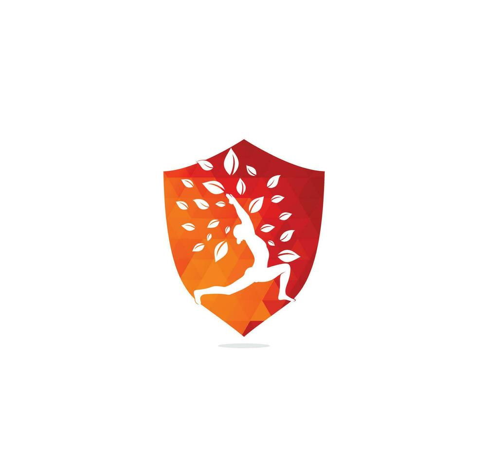 Yoga logo design stock. human meditation in lotus flower vector illustration.Yoga logo design template. Cosmetics icon and Spa logo. Yoga Pose Vector