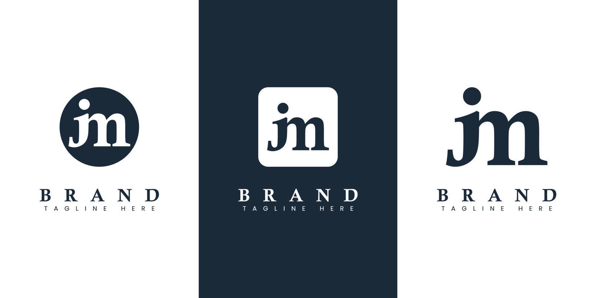 Modern Letter JM Logo, suitable for any business or identity with JM or MJ initials. vector