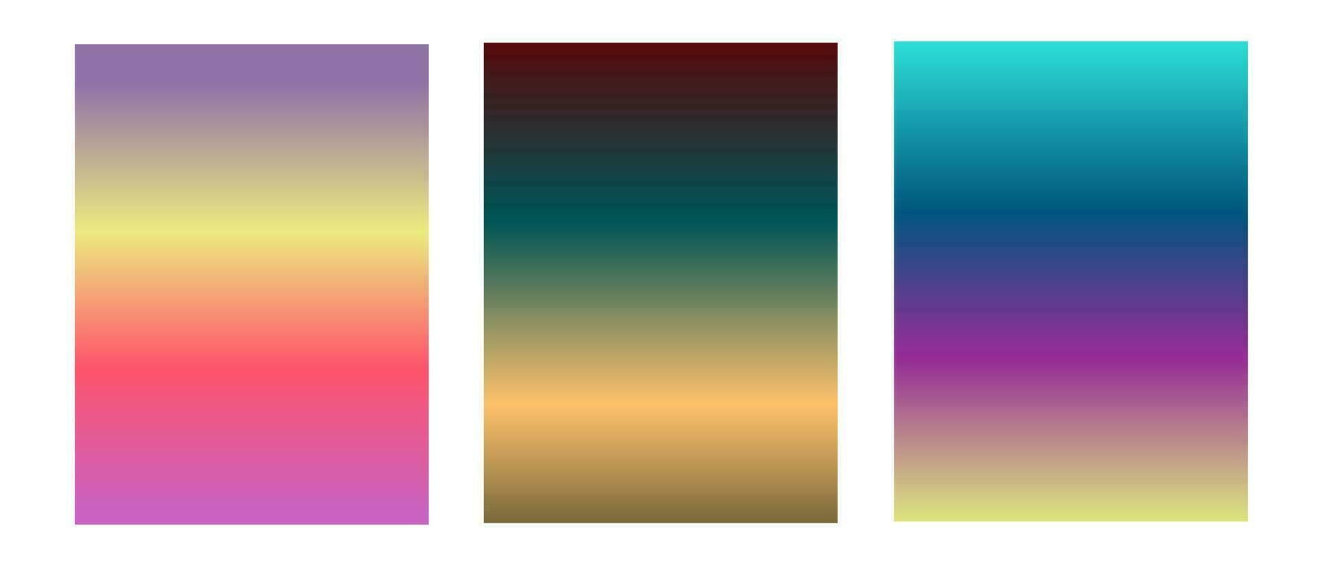 Set Of Colorful Gradient Background. Suitable For Banner, Ads, Social Media Post, and Wallpaper. vector