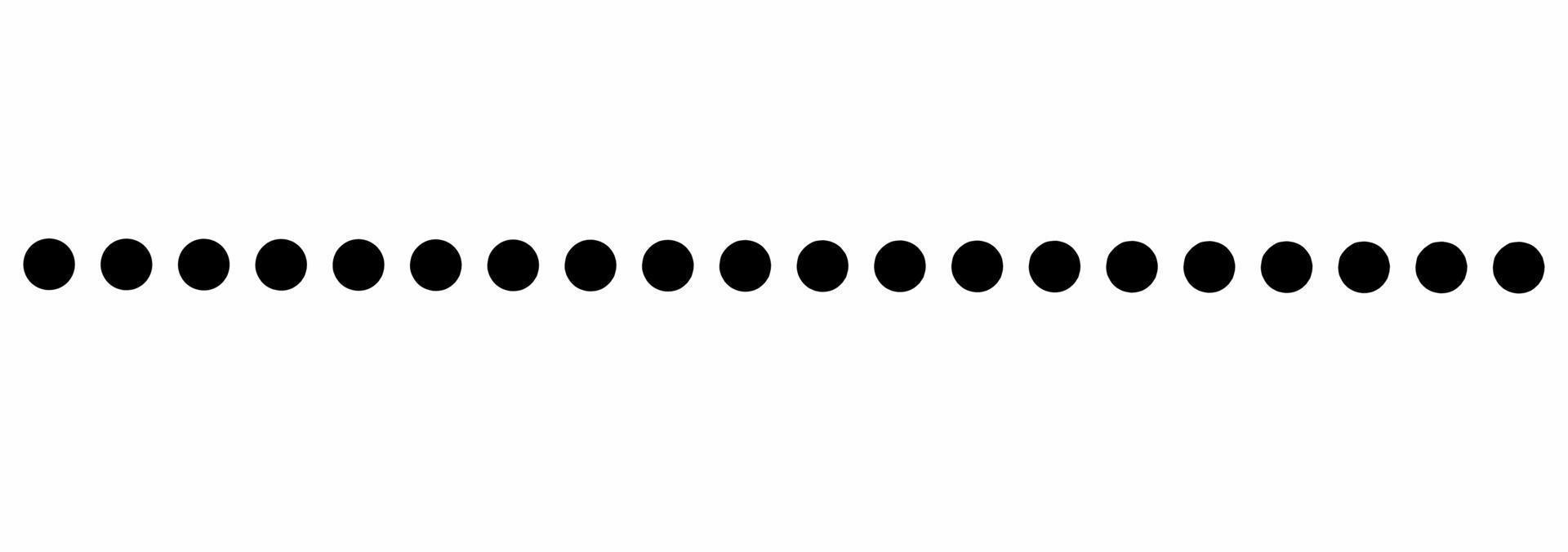 línea punteada horizontal aislada sobre fondo blanco 15024534 Vector en