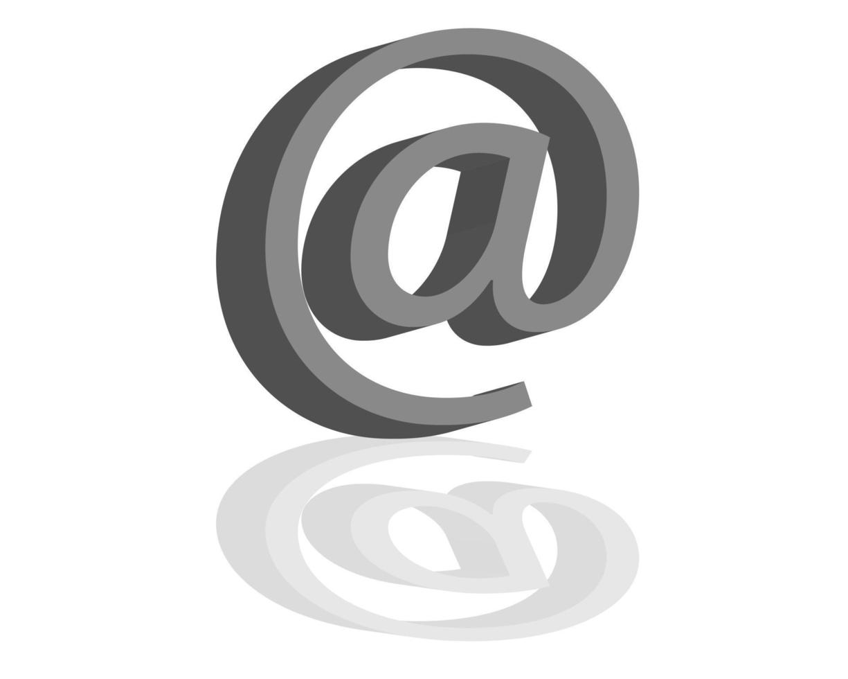 English letter and a double on a white background vector