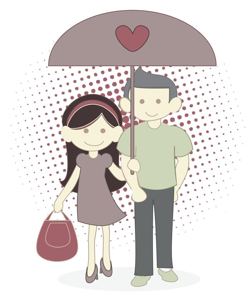 Couple Happy illustration vector