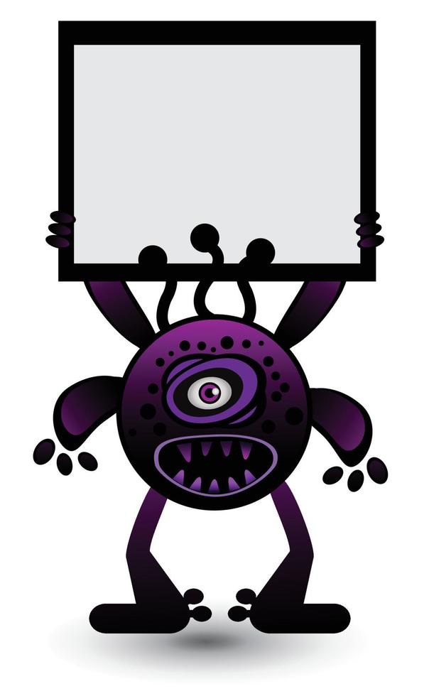 Monster Banner illustration vector